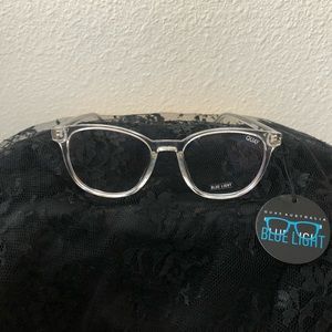 Quay “Blueprint” Blue Lens Glasses